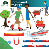 Forces and Motion Clip Art