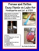 Forces and Motion Hands On Labs for Kinder., 1st and STEM