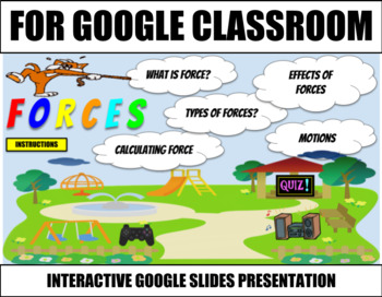 Preview of Forces and Motion Interactive Google Slides Presentation