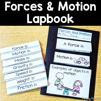 Preview of Forces and Motion Lapbook {flip book}: for Science