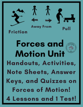 Preview of Forces and Motion Mega-Unit Bundle (Notes, Activities, Handouts, and Quizzes)