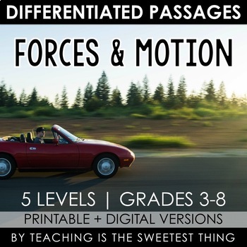 Preview of Forces and Motion: Passages - Distance Learning Compatible