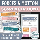 Forces and Motion Scavenger Hunt Digital and Printable Activity