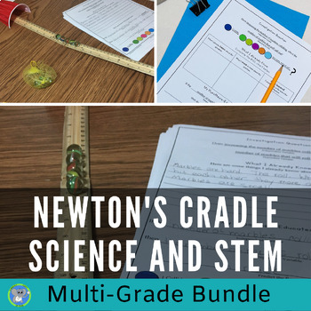 Preview of Forces and Motion Science And STEM | Newton's Cradle Differentiated Experiment
