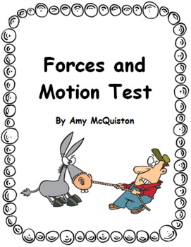 Preview of Forces and Motion Test and Study Guide