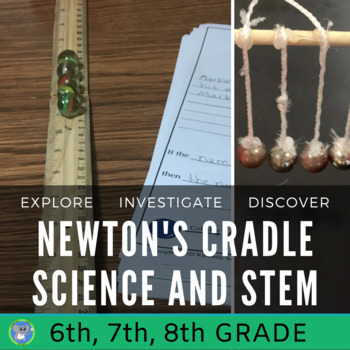 Preview of Forces and Motion Unit | Newton's Cradle Science And STEM | Grade 6 7 8