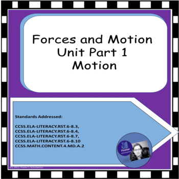Preview of Forces and Motion Unit Part 1 Motion