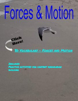 Preview of Forces and Motion Vocabulary Hyperdoc