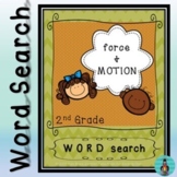 Forces and Motions for Kids Word Search with Literature Re