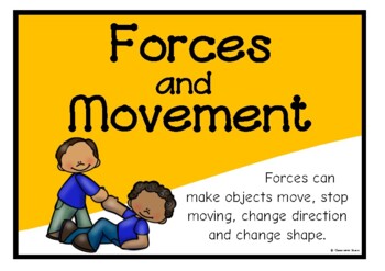 Preview of Forces and Movement Poster Set/Anchor Charts | Science Centers