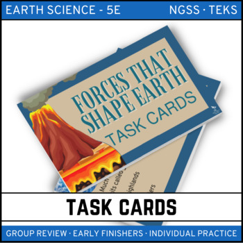 Preview of Forces that Shape Earth Task Cards
