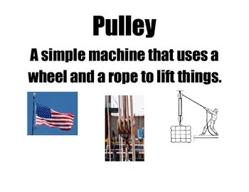 Preview of Forces/Simple Machines Vocab