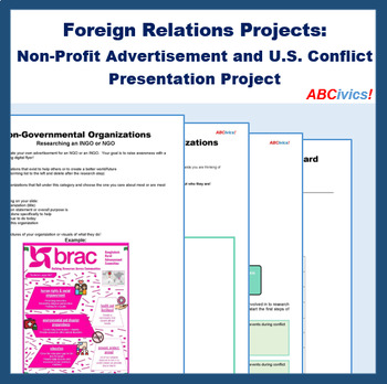Preview of Foreign Affairs Projects: Non-Profit Advertisement + U.S. Conflict Presentation
