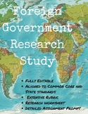Foreign Government Research Study Comparative Country Proj