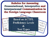 Foreign Language Assessment Rubrics: Presentational, Inter