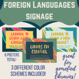Foreign Language Section Library Sign/Poster