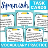 Spanish Vocabulary Activities Task Cards Great Spanish Sub