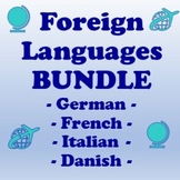 Foreign Languages Bundle - German, French, Italian, Danish