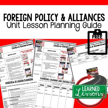 Preview of Foreign Policy Lesson Plan Guide Civics Government