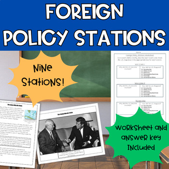 Preview of U.S. Foreign Policy Stations | SS.7.CG.4.3