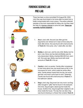Preview of Forensic Analysis Lab - Who poisoned John Doe?