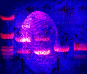 Preview of Forensic Art: DNA Banding over Fingerprint over Blood Spatter