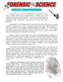 Forensic Science Article : Fingerprint History (Article an