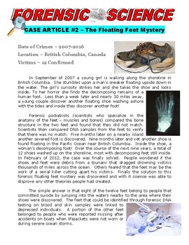Preview of Forensic Case #2 - Floating Feet Mystery (Article / Crime / Psychology / Sub)