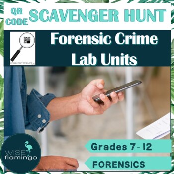 Preview of Forensic Science Crime Lab Units Scavenger Hunt Activity
