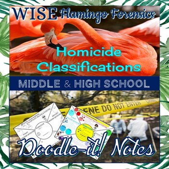 Preview of Forensic Doodle-it! Notes Homicide Classifications PRINT and DIGITAL