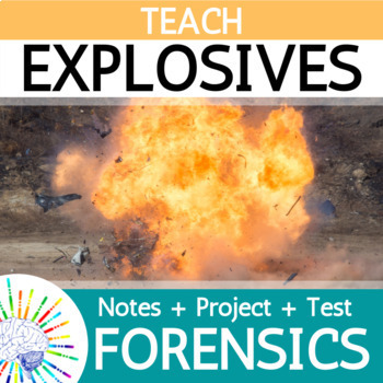 Preview of Forensic Explosives Evidence Notes + Project + Test! NO PREP