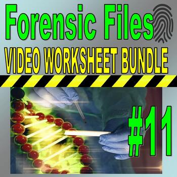 Preview of Forensic Files : Bundle Set #11 (10 science video sheets / distance learning)