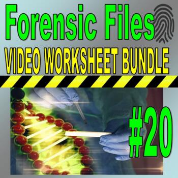 Preview of Forensic Files Bundle #20 (10 video worksheets / Medical Detectives)