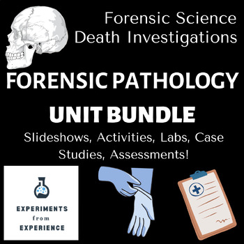 Preview of Forensic Pathology & Death Investigation Forensic Science Unit Bundle