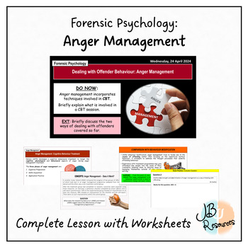 Preview of FORENSIC PSYCHOLOGY: Anger Management