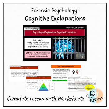 Preview of FORENSIC PSYCHOLOGY: Cognitive Explanations for Offending - Kohlberg's Theory