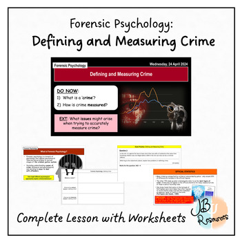 Preview of FORENSIC PSYCHOLOGY: Defining and Measuring Crime