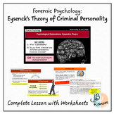 FORENSIC PSYCHOLOGY - Eysenck's Theory of The Criminal Personality