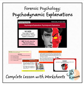 Preview of FORENSIC PSYCHOLOGY: Psychodynamic Explanations for Criminality