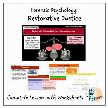 Preview of FORENSIC PSYCHOLOGY: Restorative Justice