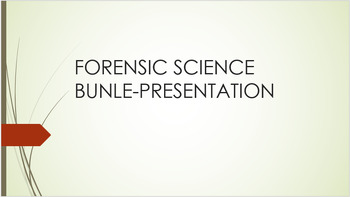 Preview of Forensic Science Bundle Presentation