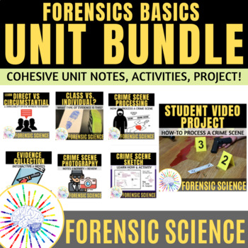 Preview of Forensic Science Crime Scene Basics Unit BUNDLE