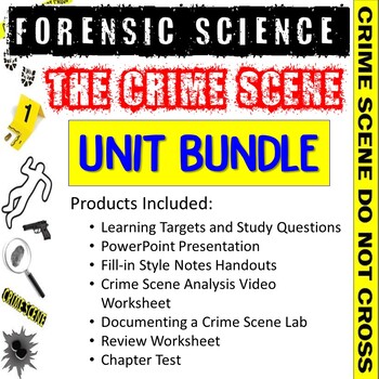 Preview of Forensic Science Crime Scene Unit Bundle