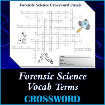 Forensic Science Crossword Puzzle Activity Worksheet by TechCheck Lessons