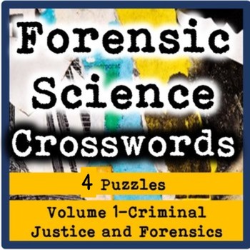 Preview of Forensic Science Crosswords Volume 1-Criminal Justice and Forensic Science