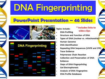 Preview of Forensic Science – DNA Fingerprinting PowerPoint Presentation