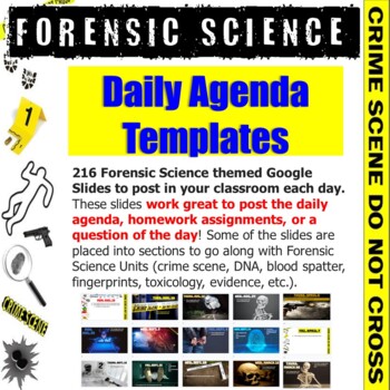 Preview of Forensic Science Daily Agenda Slides