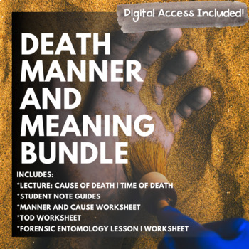 Preview of Forensic Science Death, Manner, Time of Death Bundle