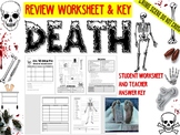 Forensic Science: Death Review Worksheet, including Crossword