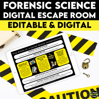 Preview of Forensic Science Digital Escape Room - End of the Year Activity